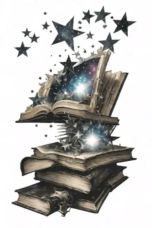Books Galaxy Filled With Stars