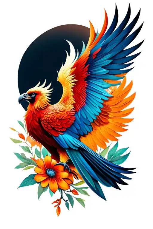 Animal Or Floral To Match Phoenix Bird