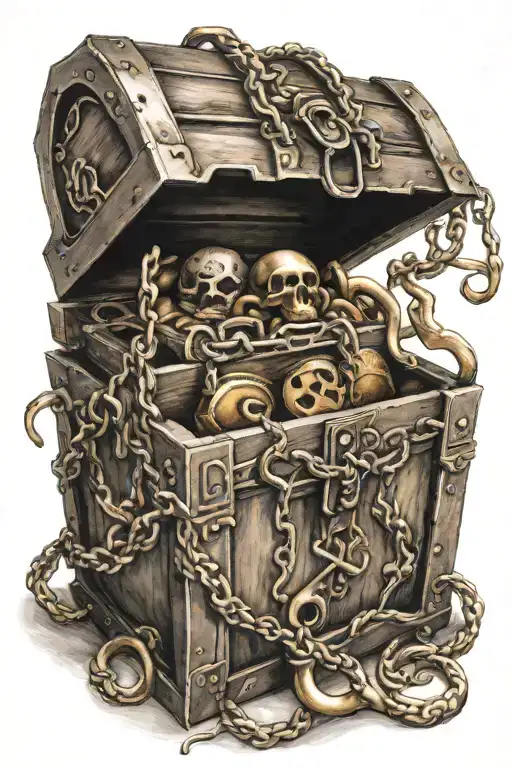 Treasure Chest With An Infinity Symbol