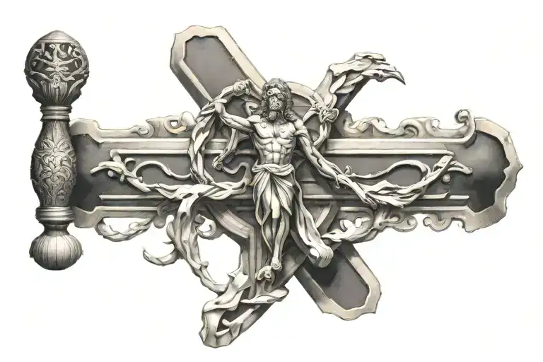 Cross With Jesus On It One Cobra