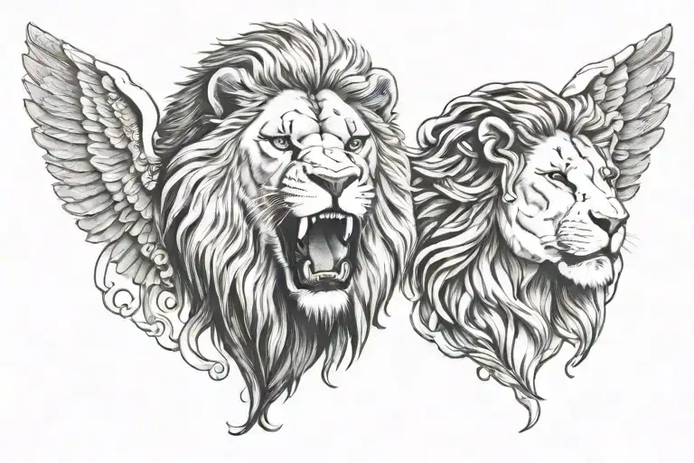 Yahweh And Lion Head