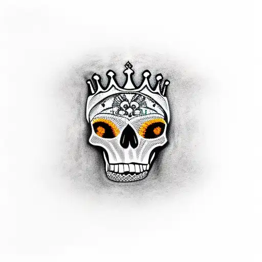 Crown With Skulls And Scary