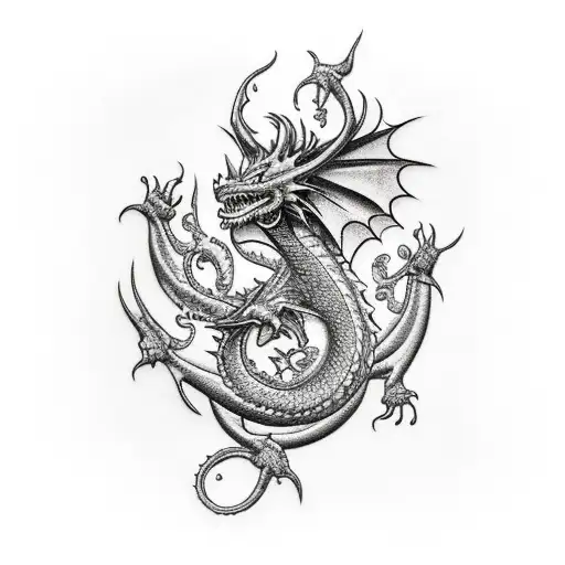 Bass Guitar With Dragon