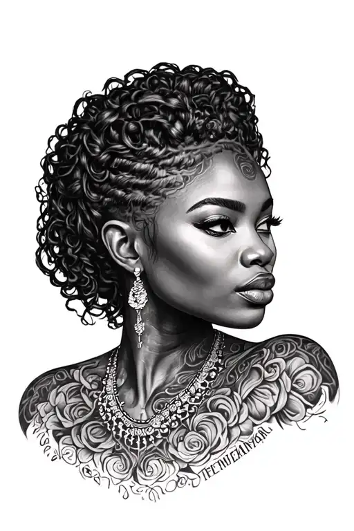 Black Woman Good With Steal Helmat