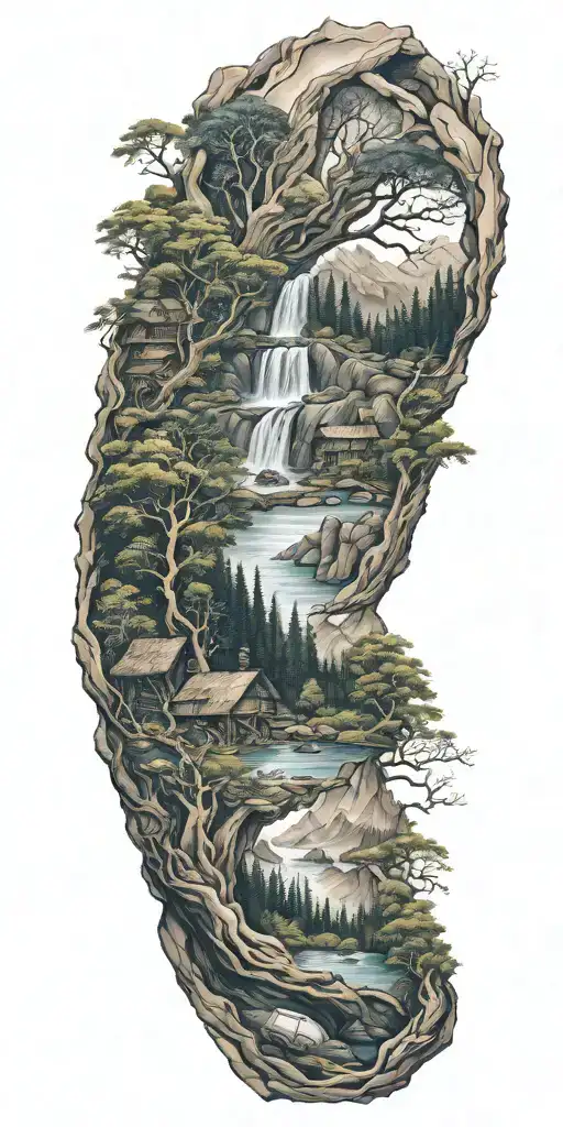 Nature Full Sleeve With Ellidy Written Inside