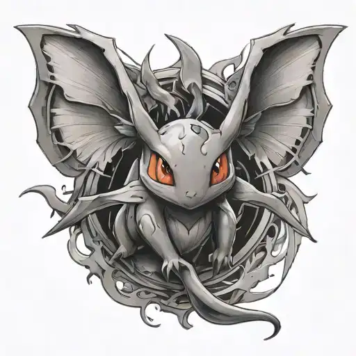 Anime Inspired Tattoo Featuring Pokemon