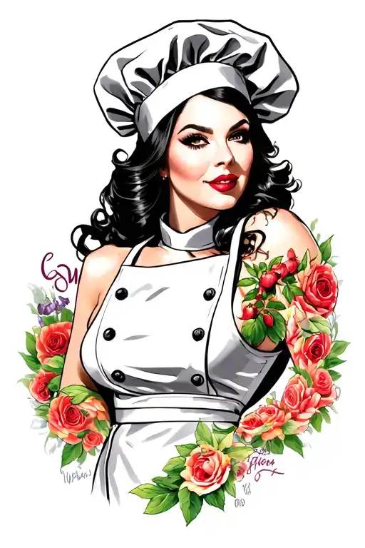 Sexy Chef Pin-up Girl