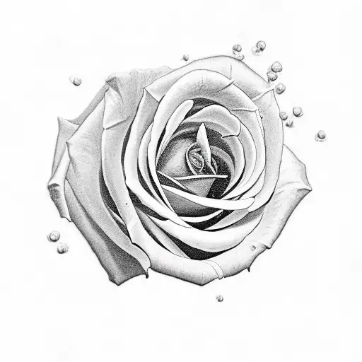 Slr Acronym Inside A Skull With Rose