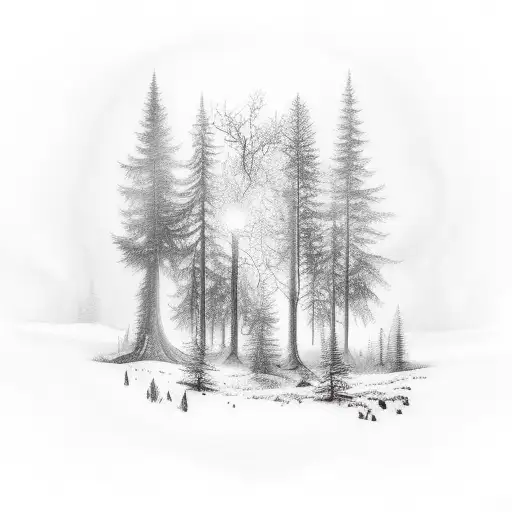 Manufacturing Vs Forest Nature Scene