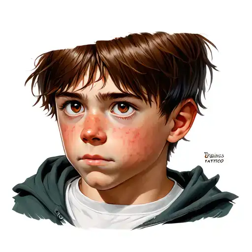 A Boy With Uglybrown Hair And Brown Eyes Years Old Guy In 7Th Grade