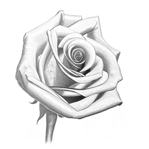 Hand Like A Gun Shooting A Rose