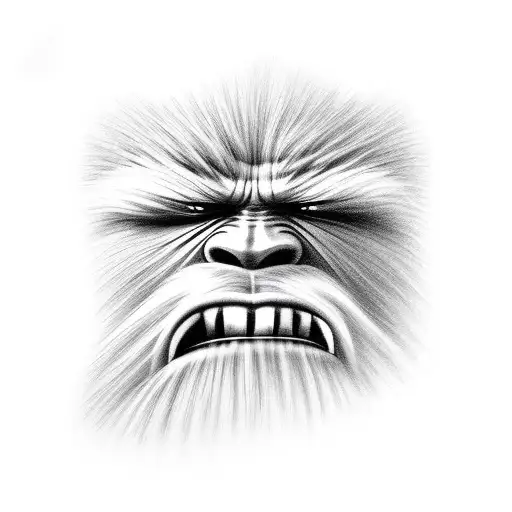 Sasquatch Climbing Tree