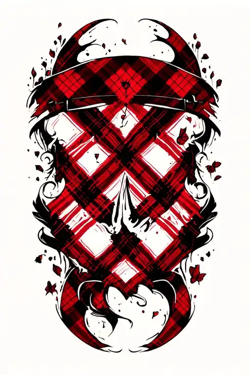 Red And Black Plaid Inside Design