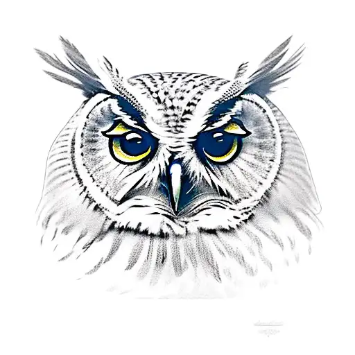 Owl With Goddess Athena