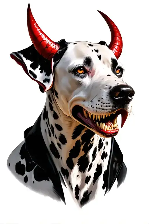 Dalmation Devil Scary