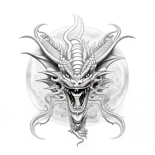 Dragon Medusa In Planets