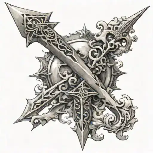 Sword With Semi Colon In The Hilt