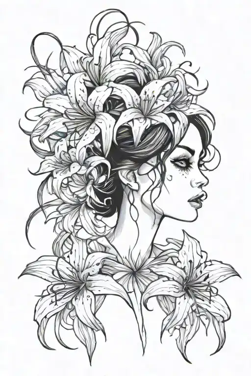 Spider Lily And Goth Girl