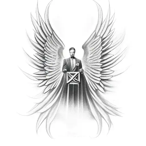 Man In The Dark With Angel