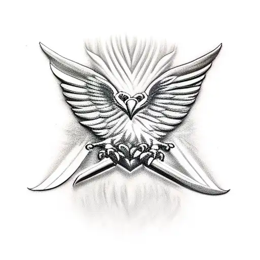 Eagle Claw Holding Feather