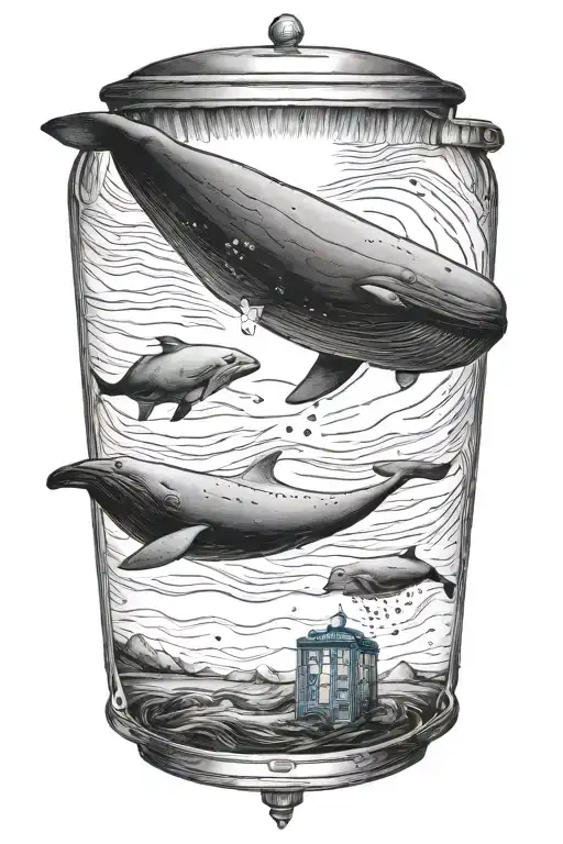 Tardis Helping A Falling Sperm Whale