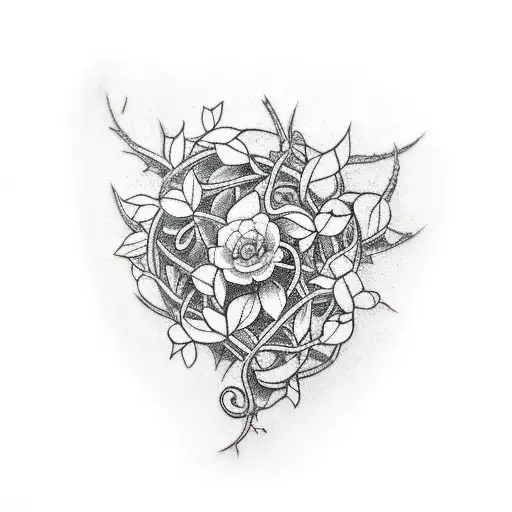 Thorny Vine Half Sleeve