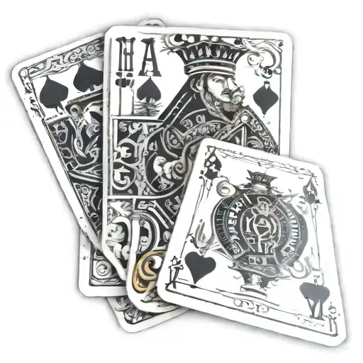 Poker Cards With 2 Kings Card And The Dallas Cowboy Logo
