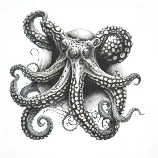 Octopus Holding A Black Hole