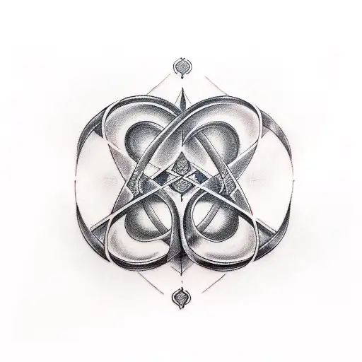 Infinity Symbol And Hourglass