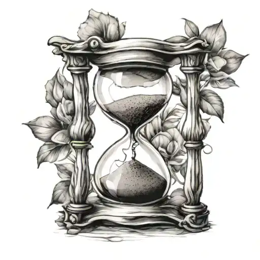 Hourglass With Heart Inside