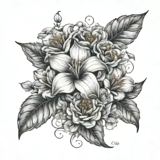 Endometrial Cancer Awareness With Flowers Growing