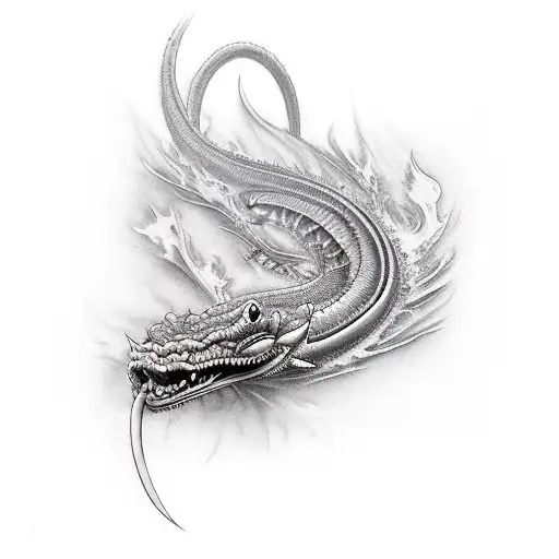 Katana Con Serpientes