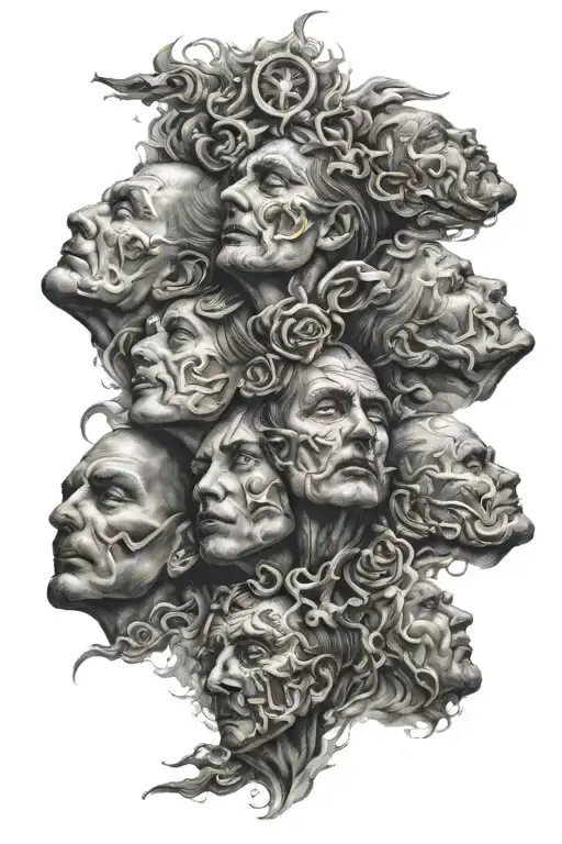 Faces Looking Down From Heaven