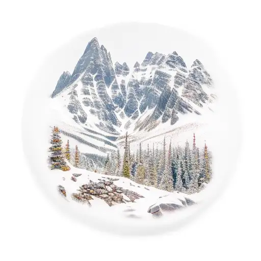 A Spiritual Symbol Of Enlightenment Incorporated Into A Mountain Hike Scene