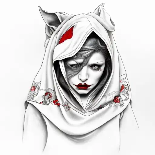 A Red Riding Hood With A Ball Gag And The Woolf In On Person