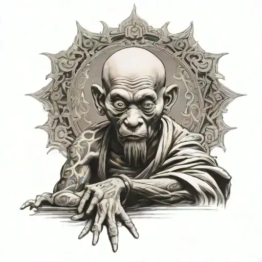 Demon Monk Meditating