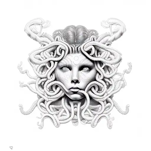 Half Human Medusa Half Monster Medusa