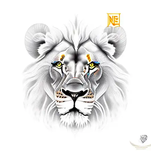 Lion Yellow Eyes 4 Kids