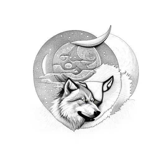 Nordic 2 Wolvesskoll And Hati Chasing The Sun And Moon