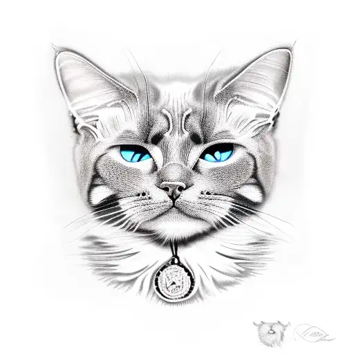 Strong And Angry Scottish Cat