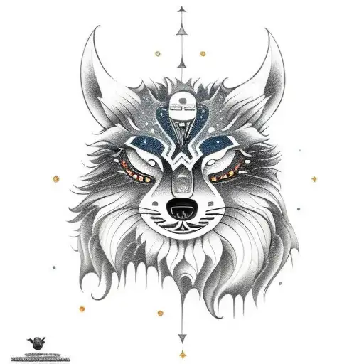 Nordic Skoll And Hati Chasing The Sun And Moon