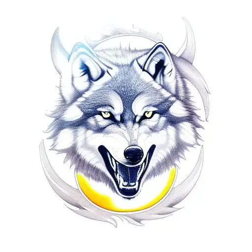 Nordic 2 Wolves Skoll And Hati Sun And Moon