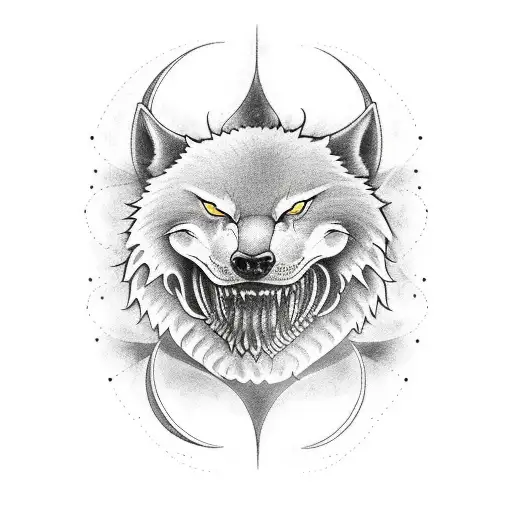 Nordic Skoll And Hati Chasing The Sun And Moon