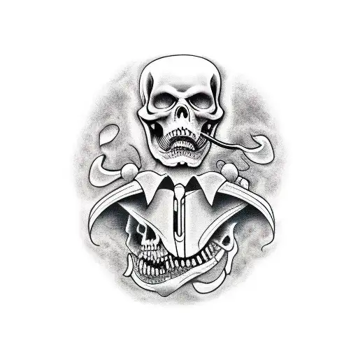 Grim Reaper On A Motorcycle