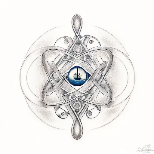 Hourglass With Infinity Symbol