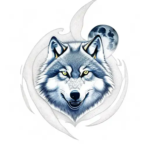 Nordic 2 Wolves Skoll And Hati Sun And Moon