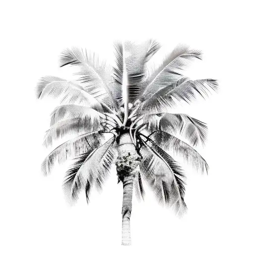 Palm Tree Florida Raised