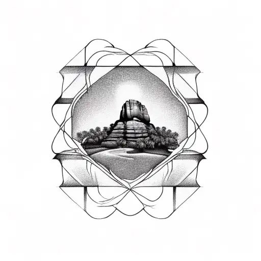 A Guy Looking At Sigiriya Rock