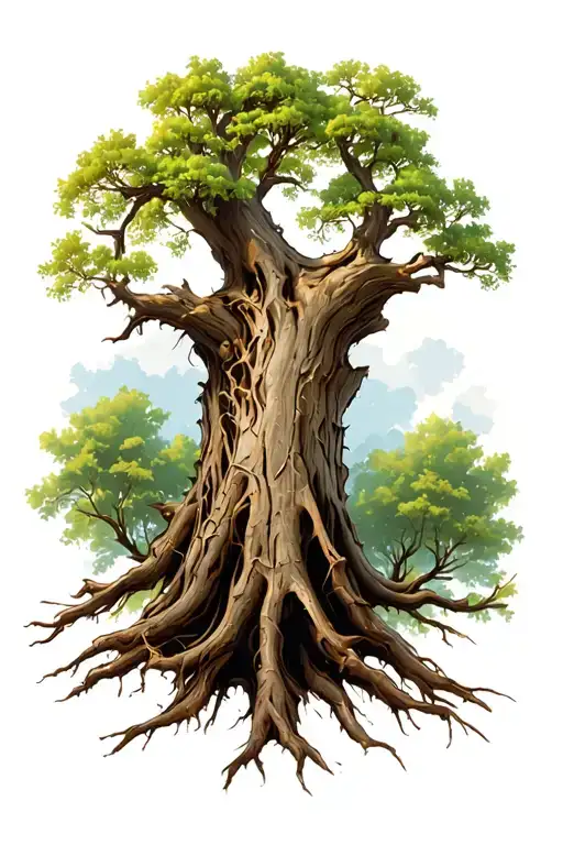 Rotten Elm Tree Right Side Up To Should And Down The Arm