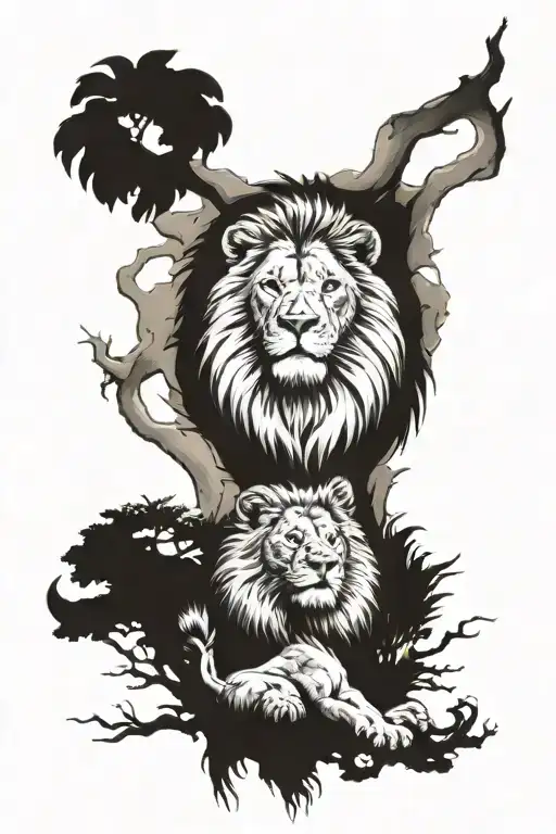 Lion And Totem